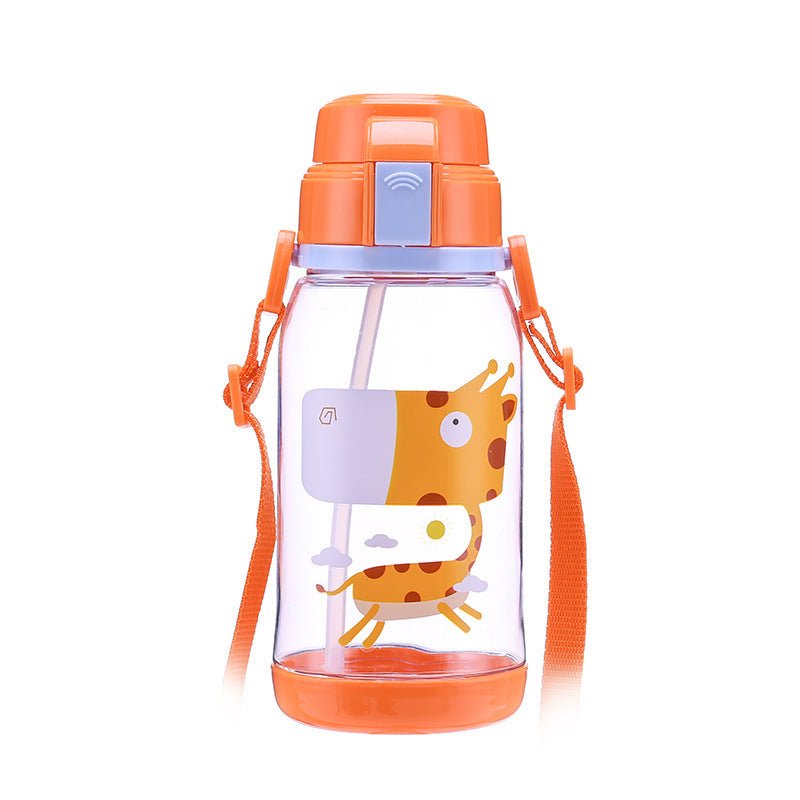 650ml Kids Water Bottle With Straw BPA Free Children Water Drinking Kettle Healthy Plastic Portable Sports Bottle - MomBabyQ