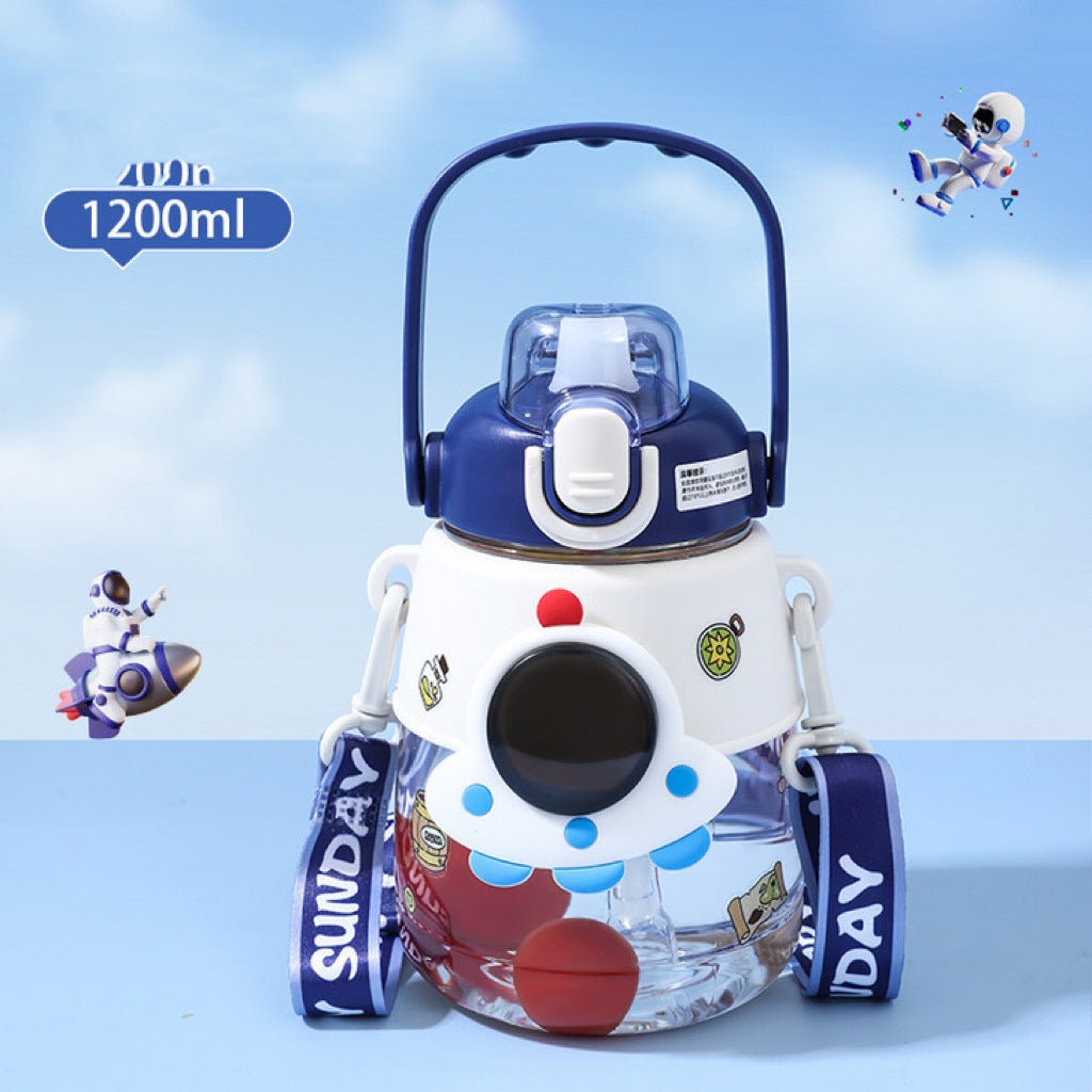 Astronaut Big Belly Plastic Cup Children Cute Water Bottle - MomBabyQ