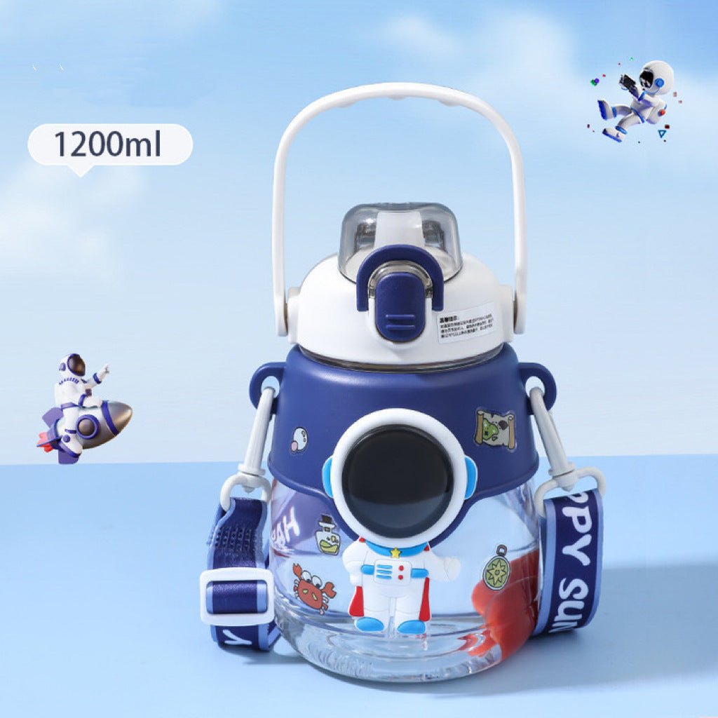 Astronaut Big Belly Plastic Cup Children Cute Water Bottle - MomBabyQ